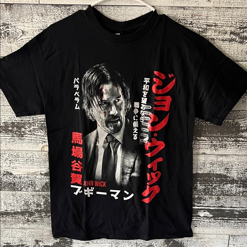 NWT John Wick Graphic Tee - Black and Red